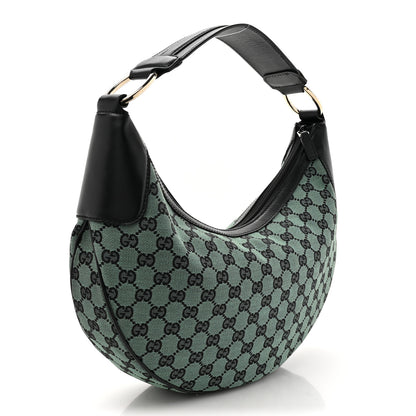 Gucci Monogram Half Moon Hobo Green 3 of 10