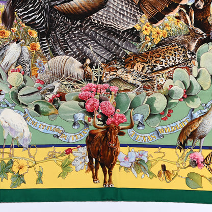 Hermes Silk Faune Et Flore Du Texas Scarf 2 of 5