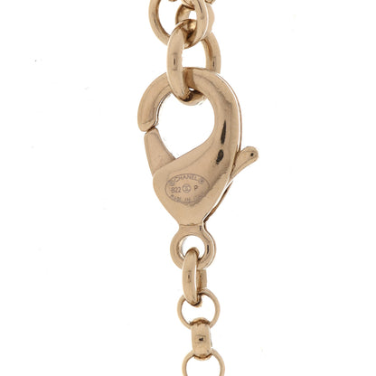 Chanel Metal CC Heart Coco In Love Drop Necklace Gold 5 of 6