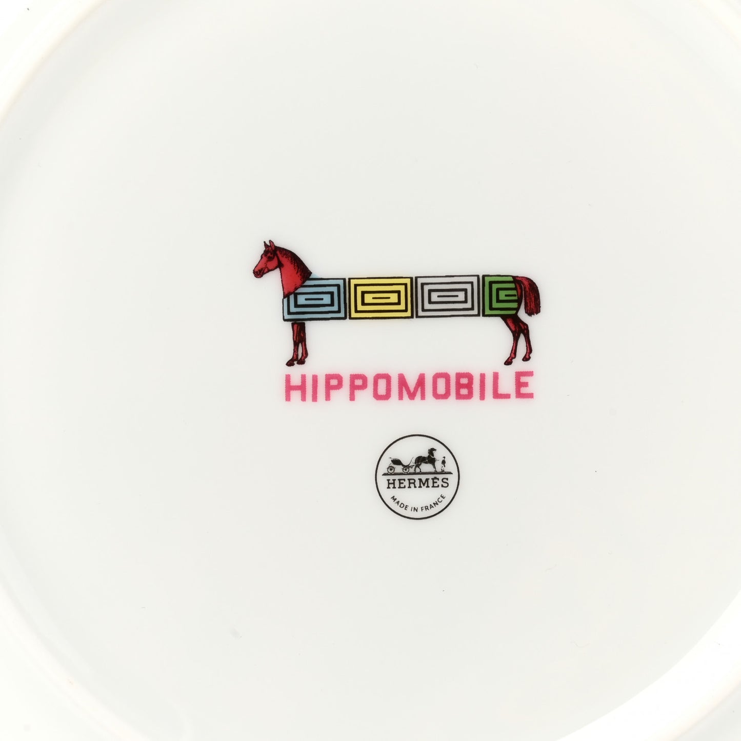 Porcelain Hippomobile Dessert Plate