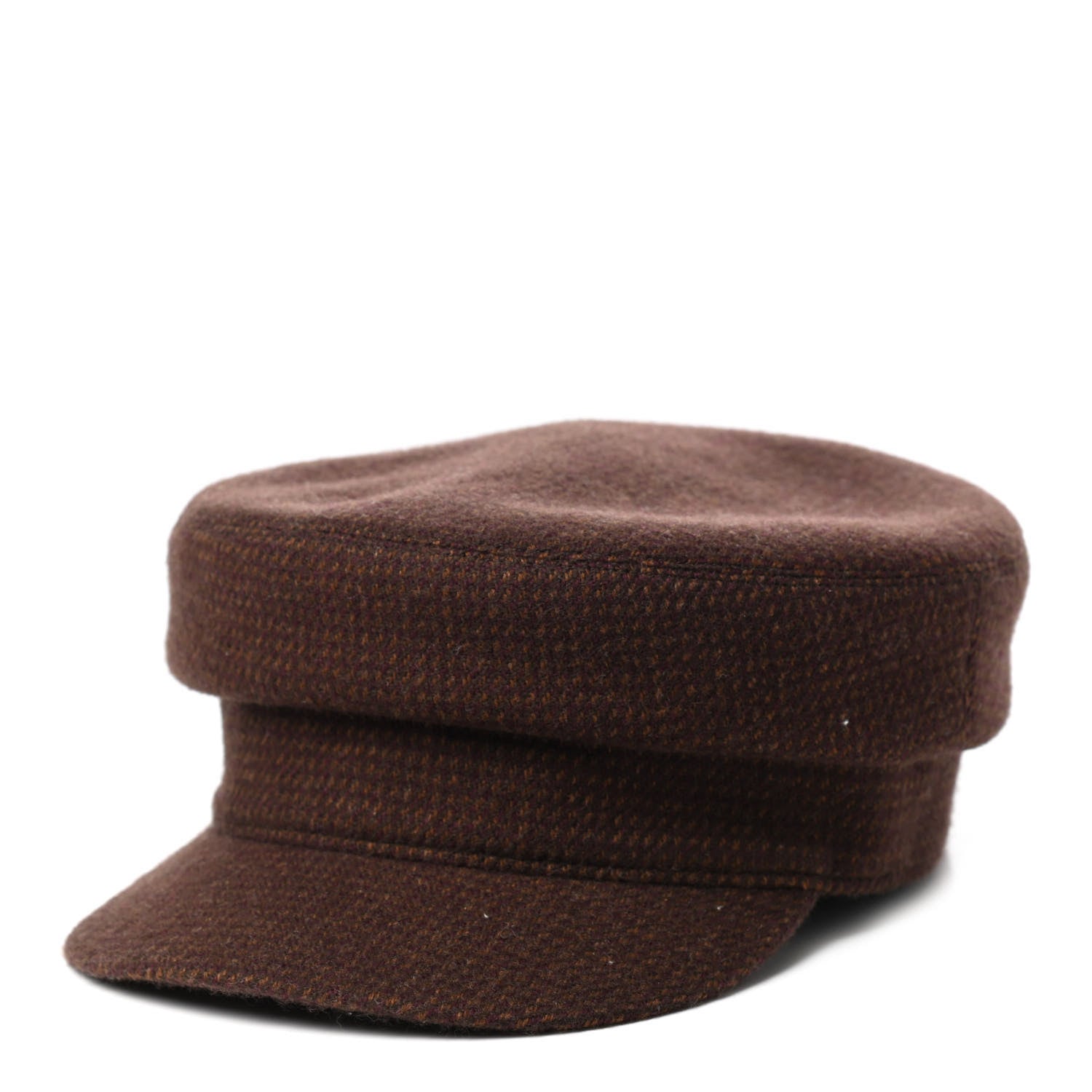 Hermes Wool Cashmere Dinard Cap 57 Brun Terre 1 of 8