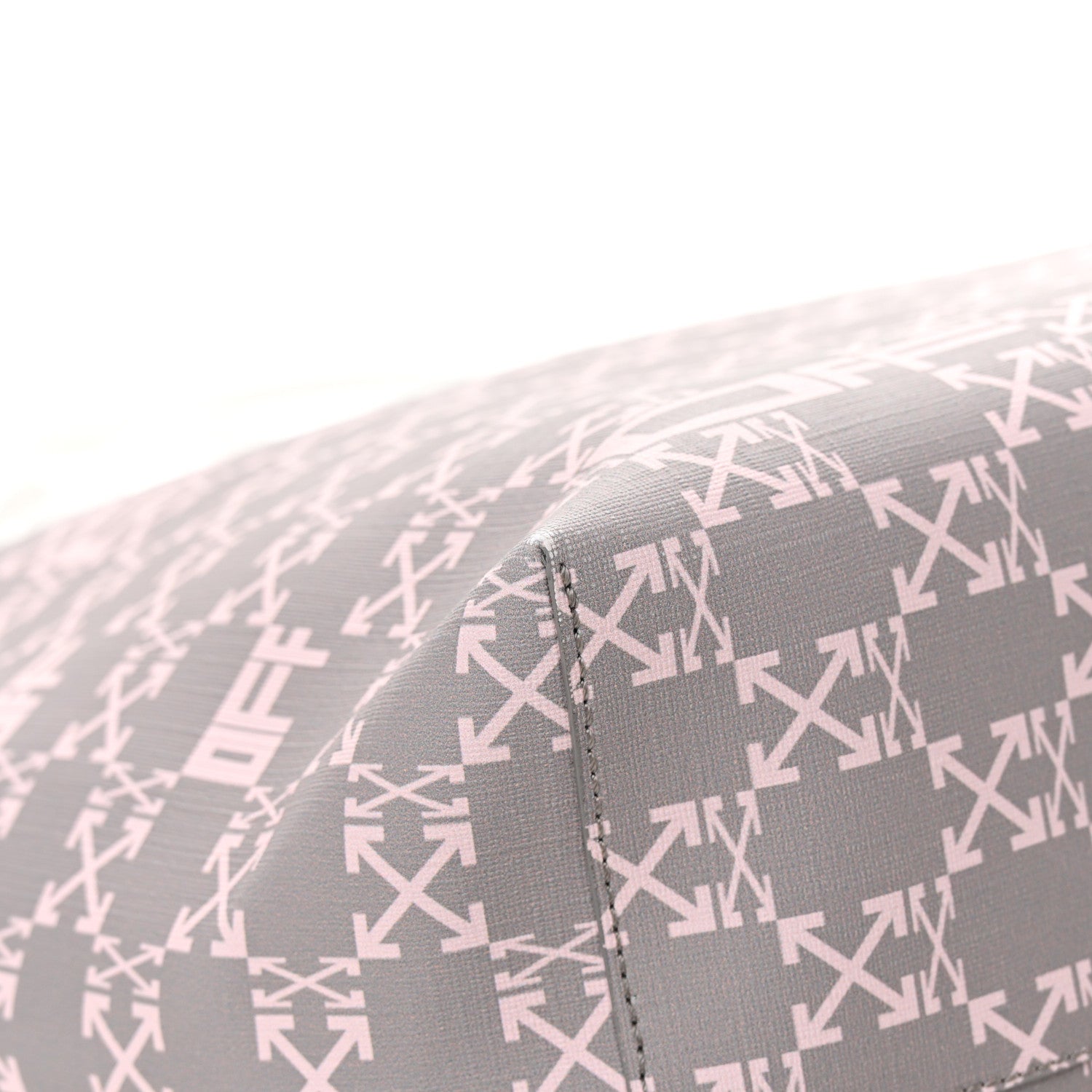 Off-White Coated Canvas Arrow Print Day Off Tote Bag White 10 of 14