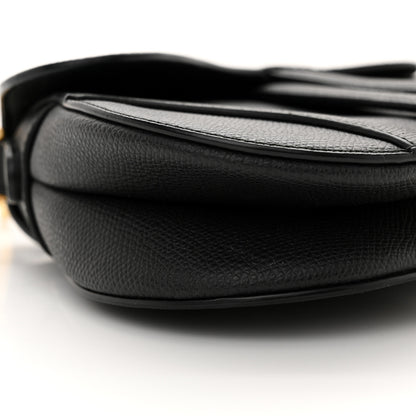 Christian Dior Grained Calfskin Mini Saddle Bag Black 9 of 11