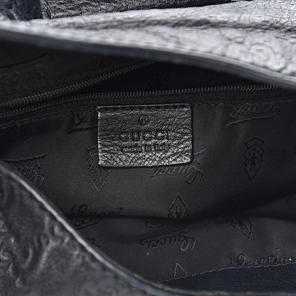 Gucci Guccissima Large New Ladies Web Hobo Black 6 of 13