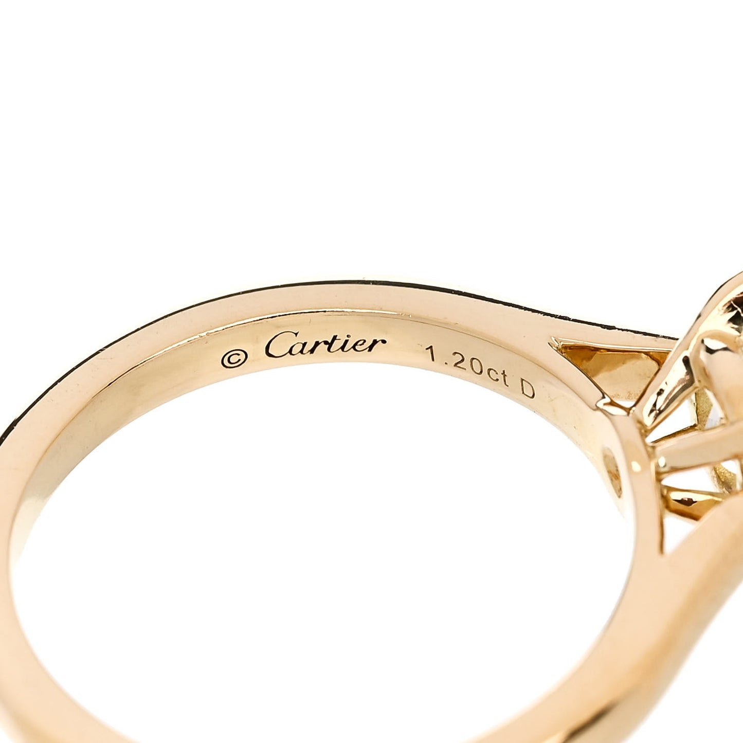 18K Yellow Gold Diamond 1.20ct 1895 Solitaire Engagement Ring 52 6