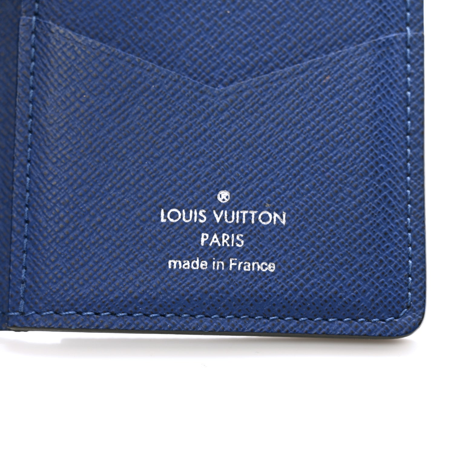 Louis Vuitton Taiga Pocket Organizer Blue Marine 7 of 9