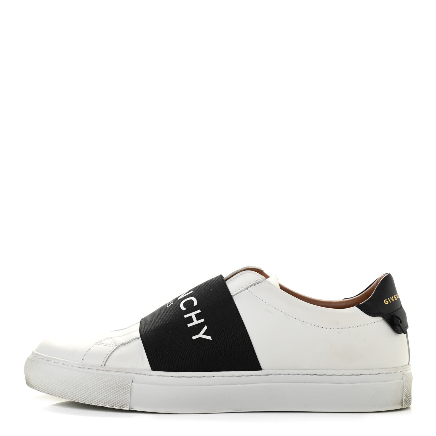 Givenchy Calfskin Band Logo Womens Urban Street Sneakers 39.5 White Black 1 of 17