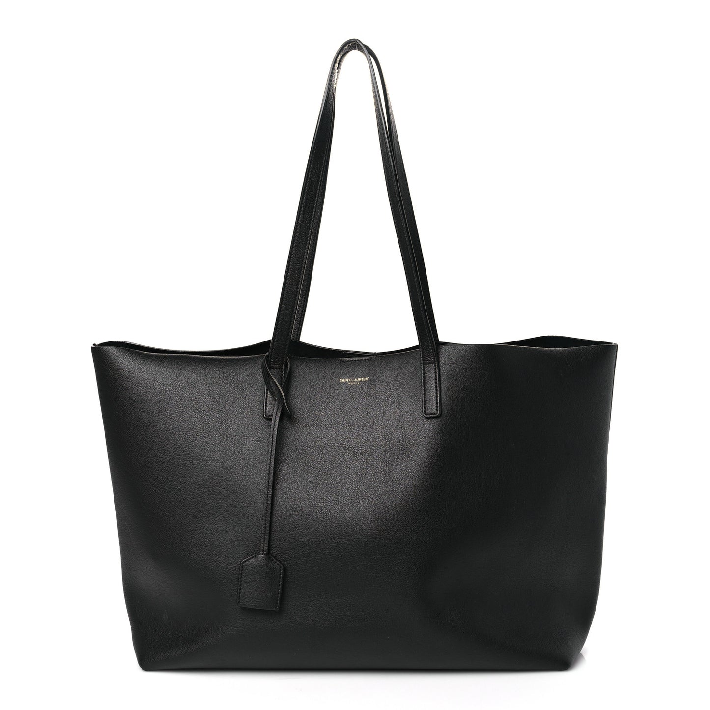 Calfskin Large Shopping Tote Black