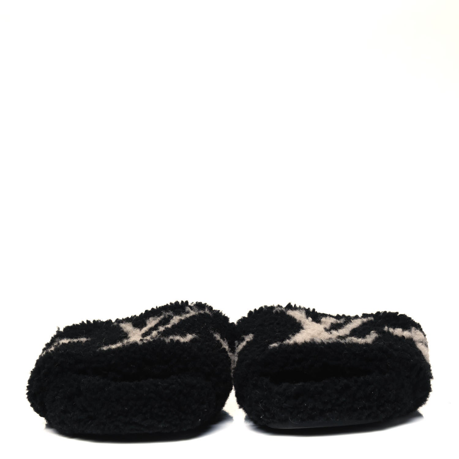 Louis Vuitton Shearling Paseo Flat Comfort Mule 37 Black 2 of 8