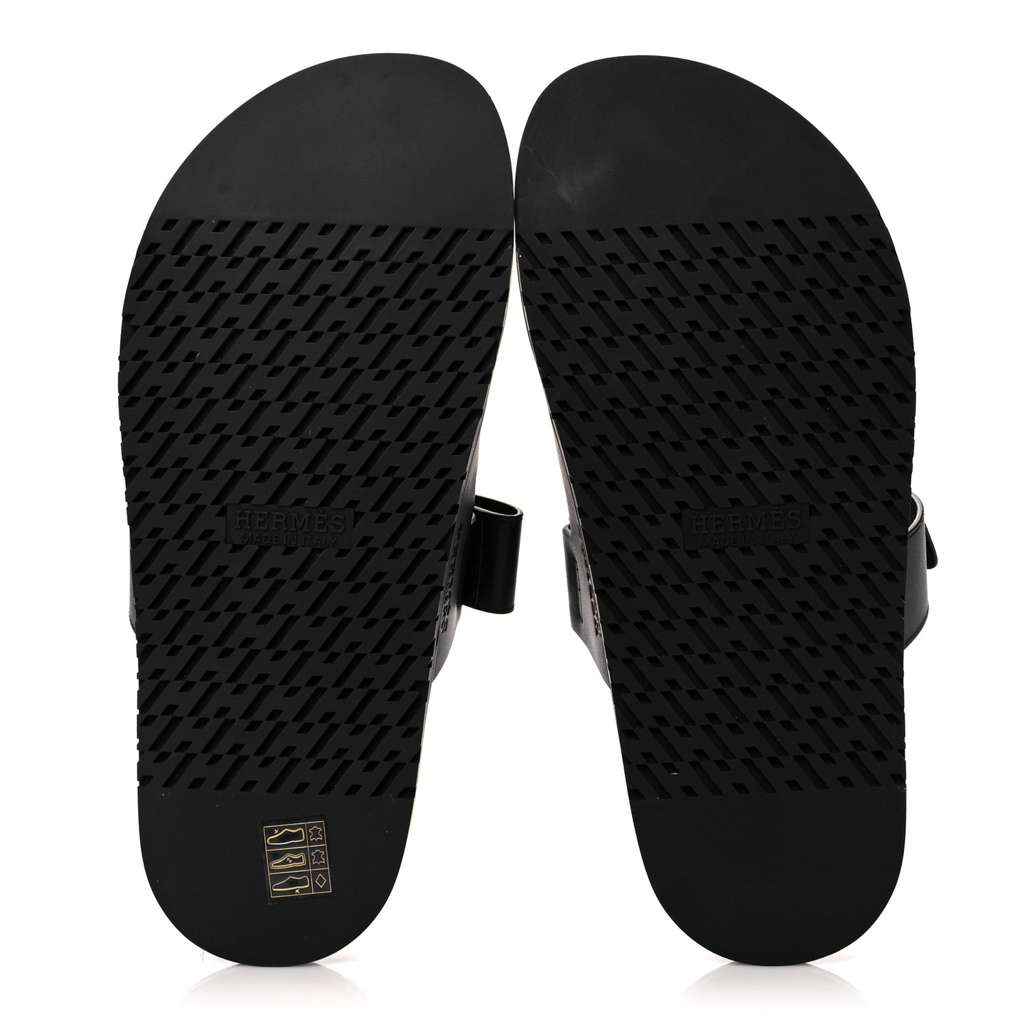 Calfskin Womens Chypre Sandals 40.5 Black