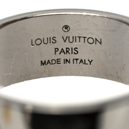 Louis Vuitton Metal LV Instinct Set of 2 Rings M 63/10.25 Silver Gold 5 of 7