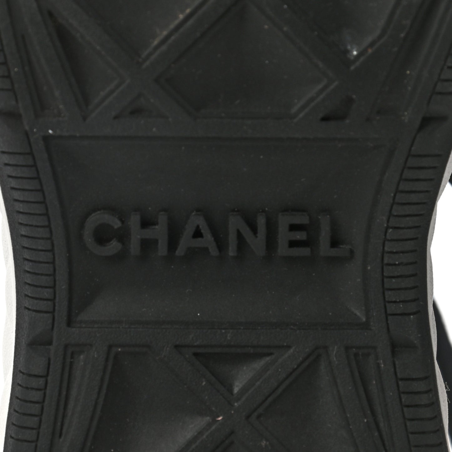 Velvet Calfskin Mixed Fibers CC Sneakers 35 Black
