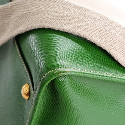 Prada Canapa Saffiano Shopping Tote Corda Larice 9 of 9