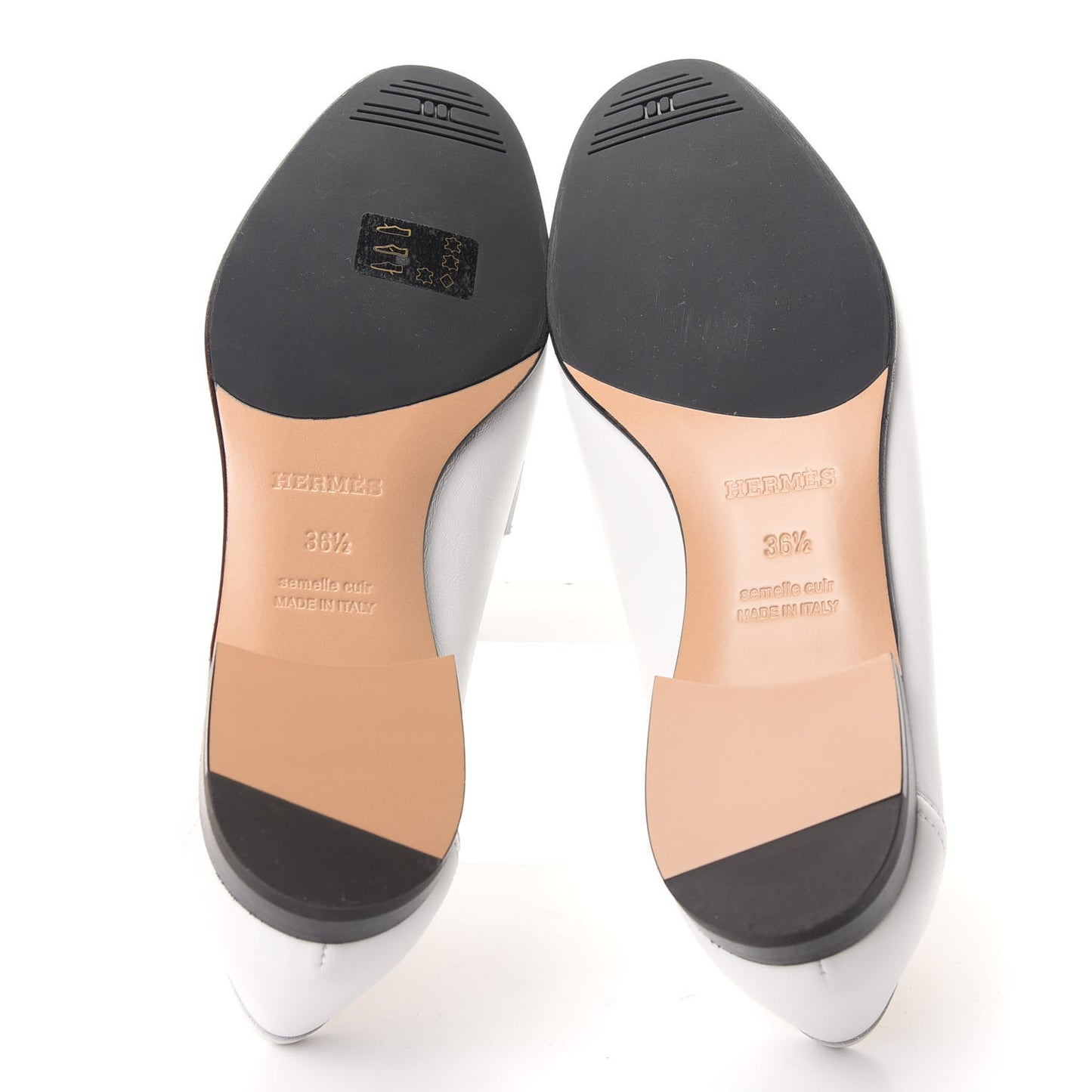 Calfskin Womens Paris Loafers 36.5 White Bois De Santal