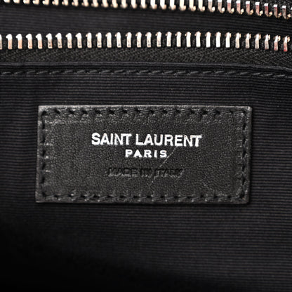 Saint Laurent Wool Tartan Rive Gauche Noe Tote Red Black 6 of 12