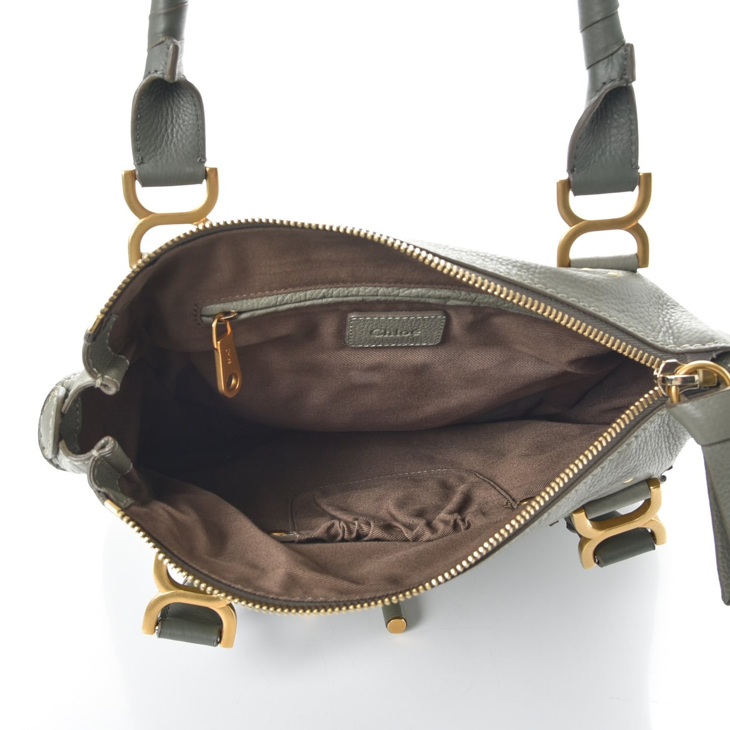 Calfskin Medium Marcie Satchel Baobab Green