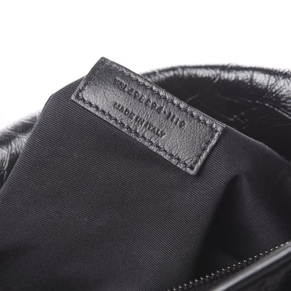 Saint Laurent Crinkled Calfskin Matelasse Monogram Medium Niki Chain Satchel Black 7 of 10