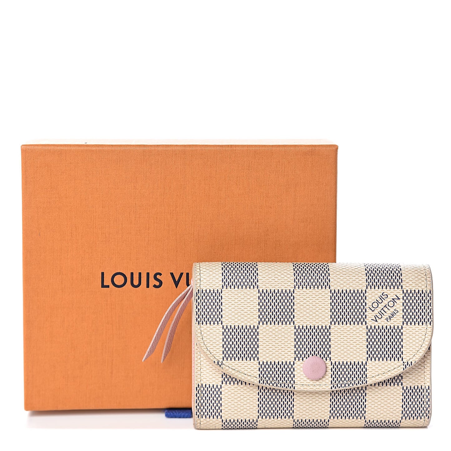 Damier Azur Rosalie Coin Purse Rose Ballerine