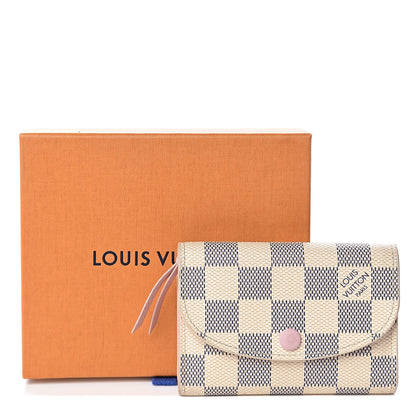 Louis Vuitton Damier Azur Rosalie Coin Purse Rose Ballerine 9 of 9