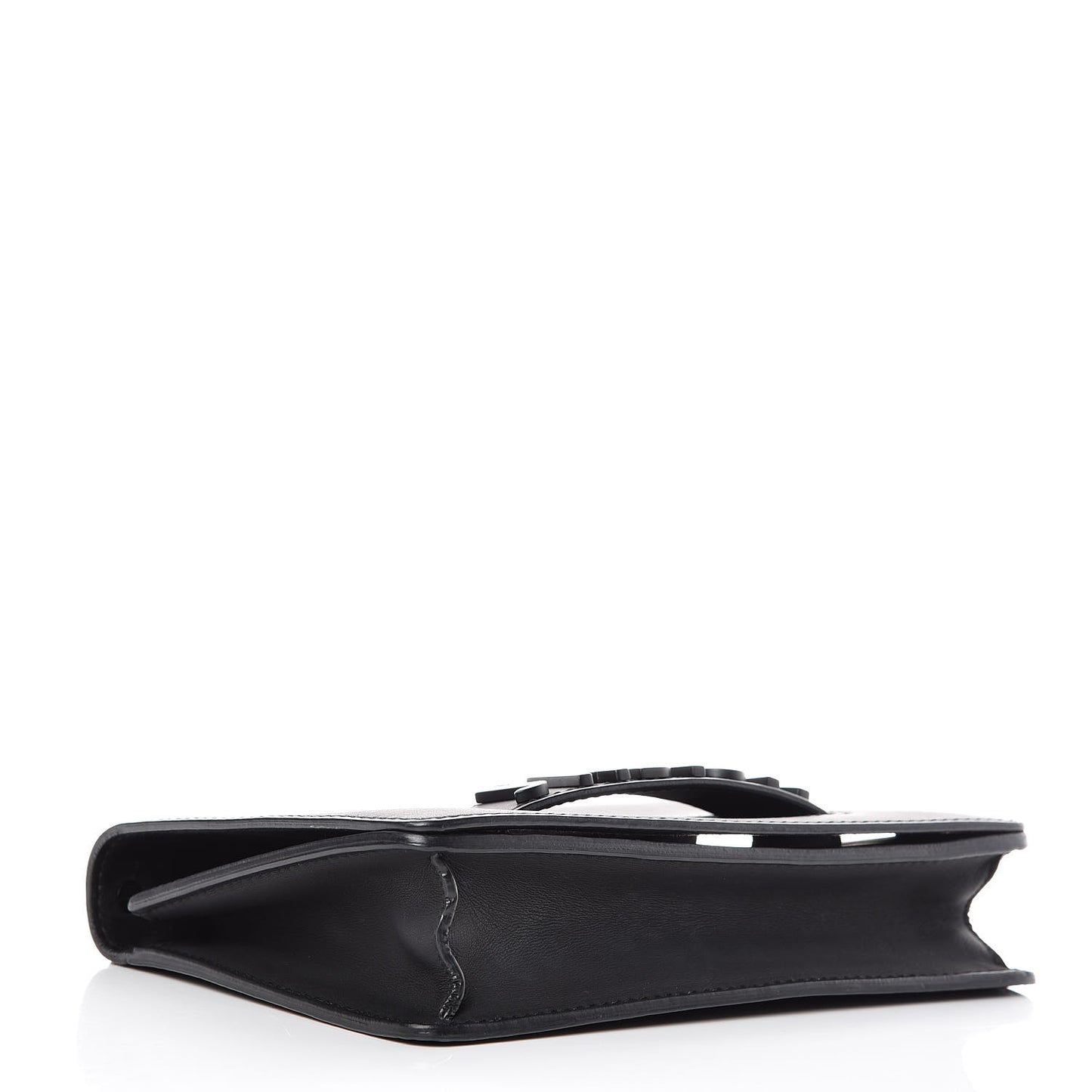 Ultra Matte Calfskin J'Adior Chain Flap Bag Black