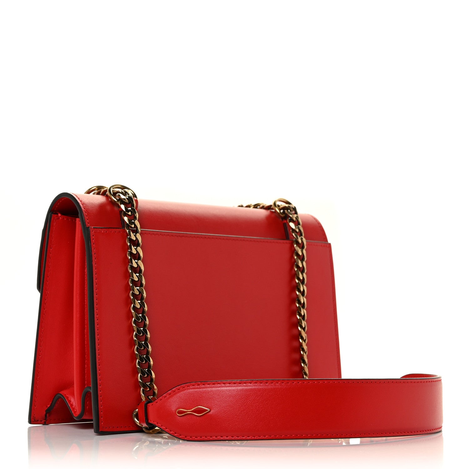 Christian Louboutin Calfskin Small Elisa Shoulder Bag Loubi 2 of 8