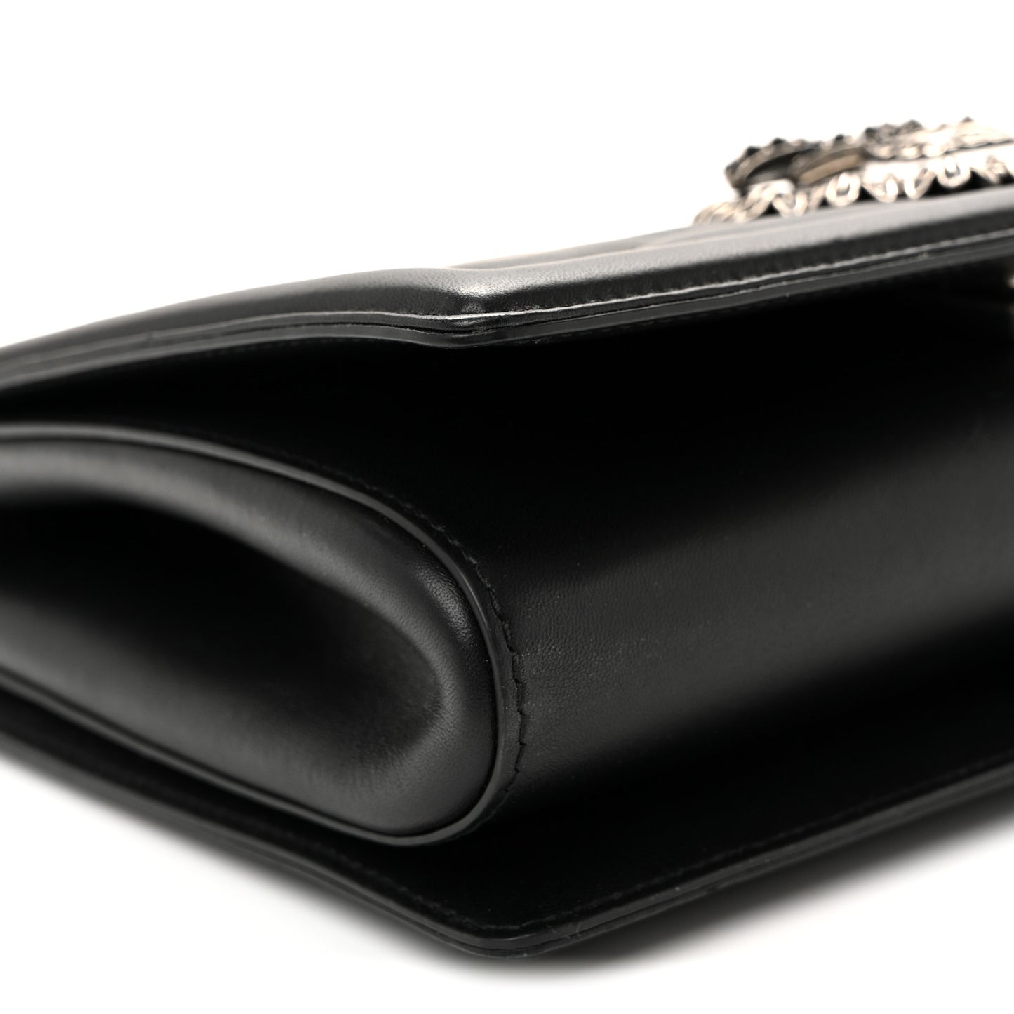 Calfskin Large Devotion Crossbody Bag Black