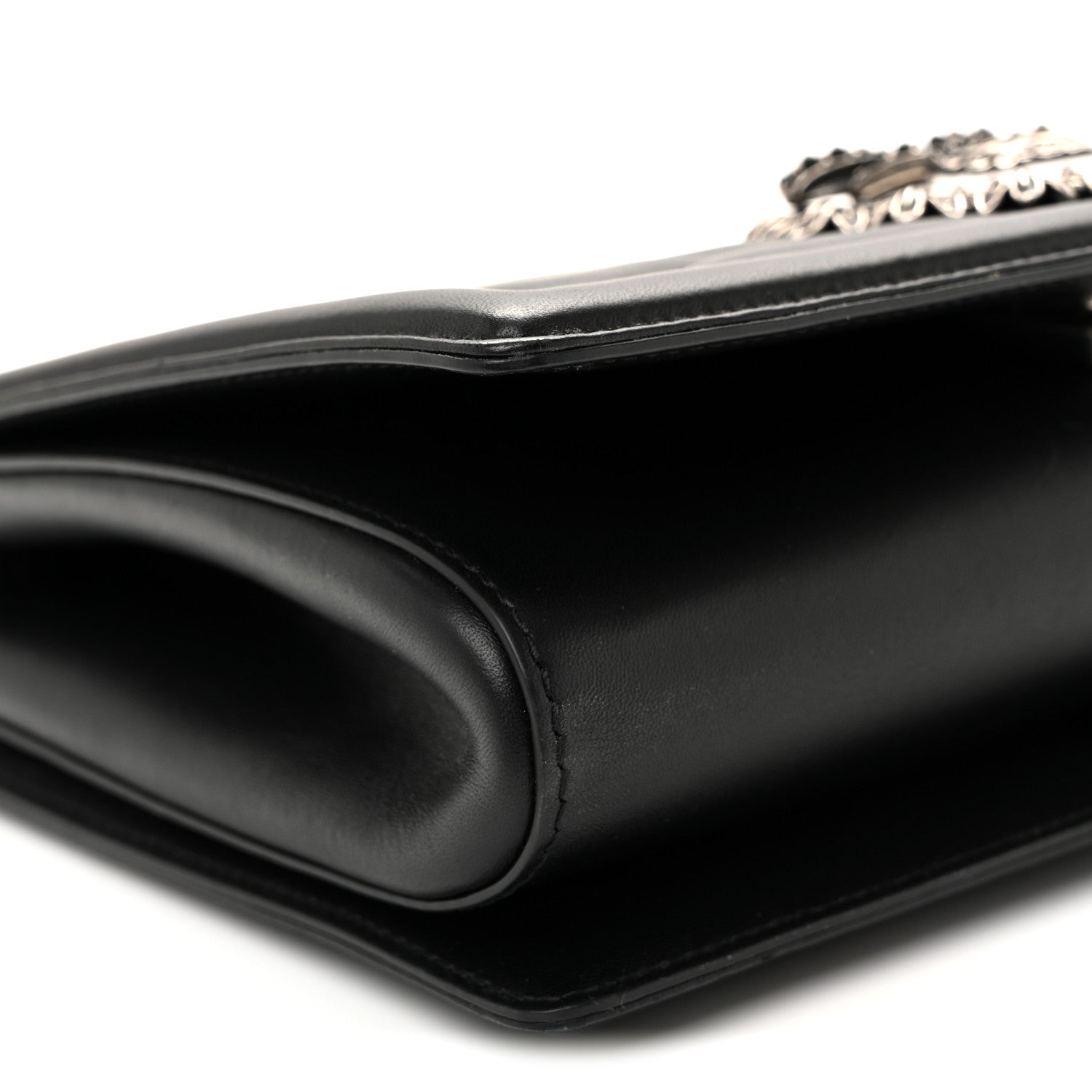 Dolce & Gabbana Calfskin Large Devotion Crossbody Bag Black 8 of 9