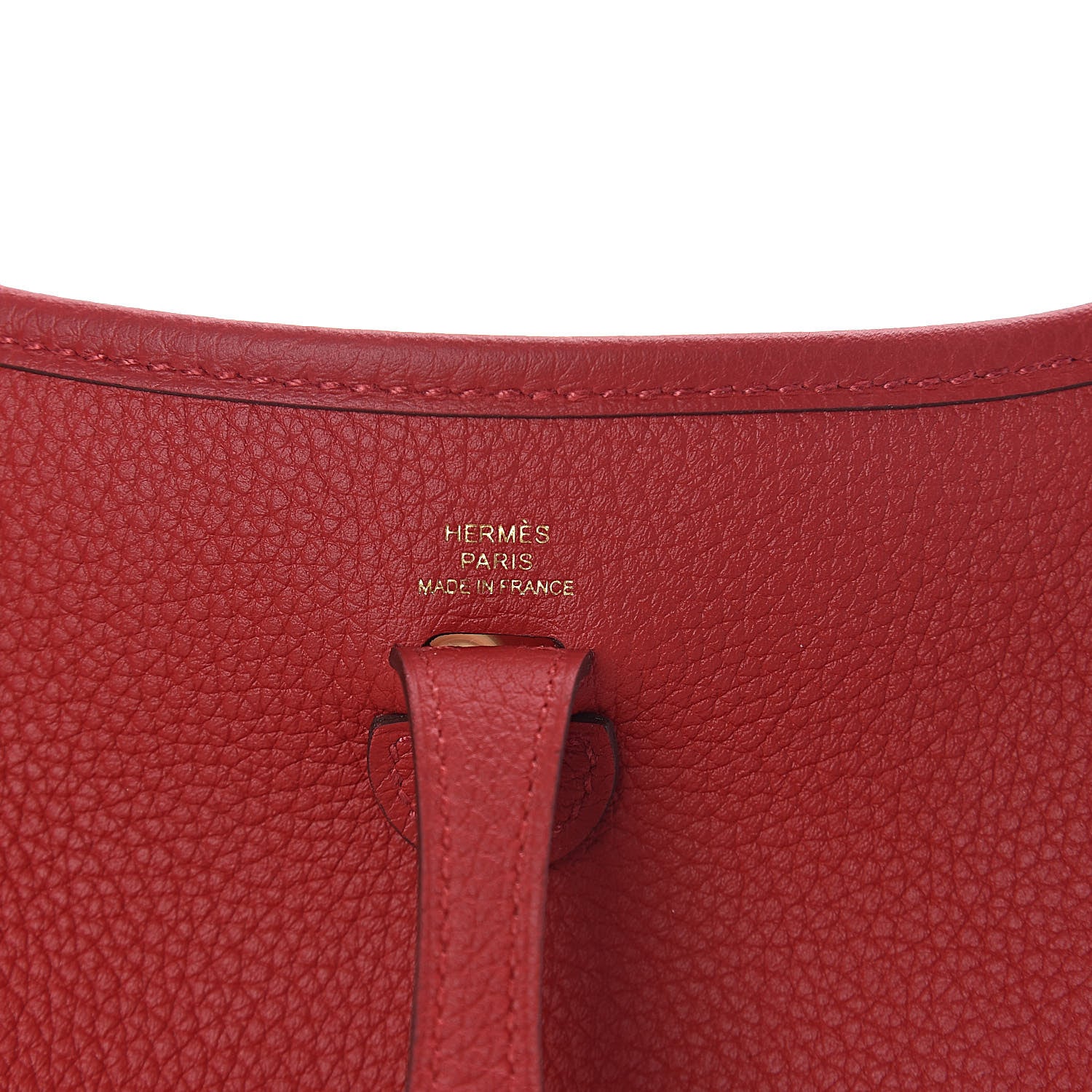 Hermes Taurillon Clemence Evelyne TPM Rouge Piment 6 of 14