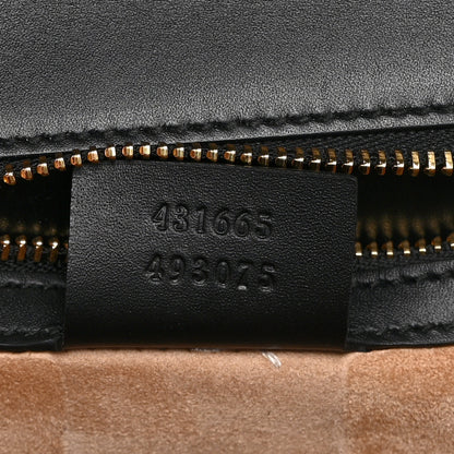 Gucci Calfskin Medium Sylvie Top Handle Bag Black 7 of 11