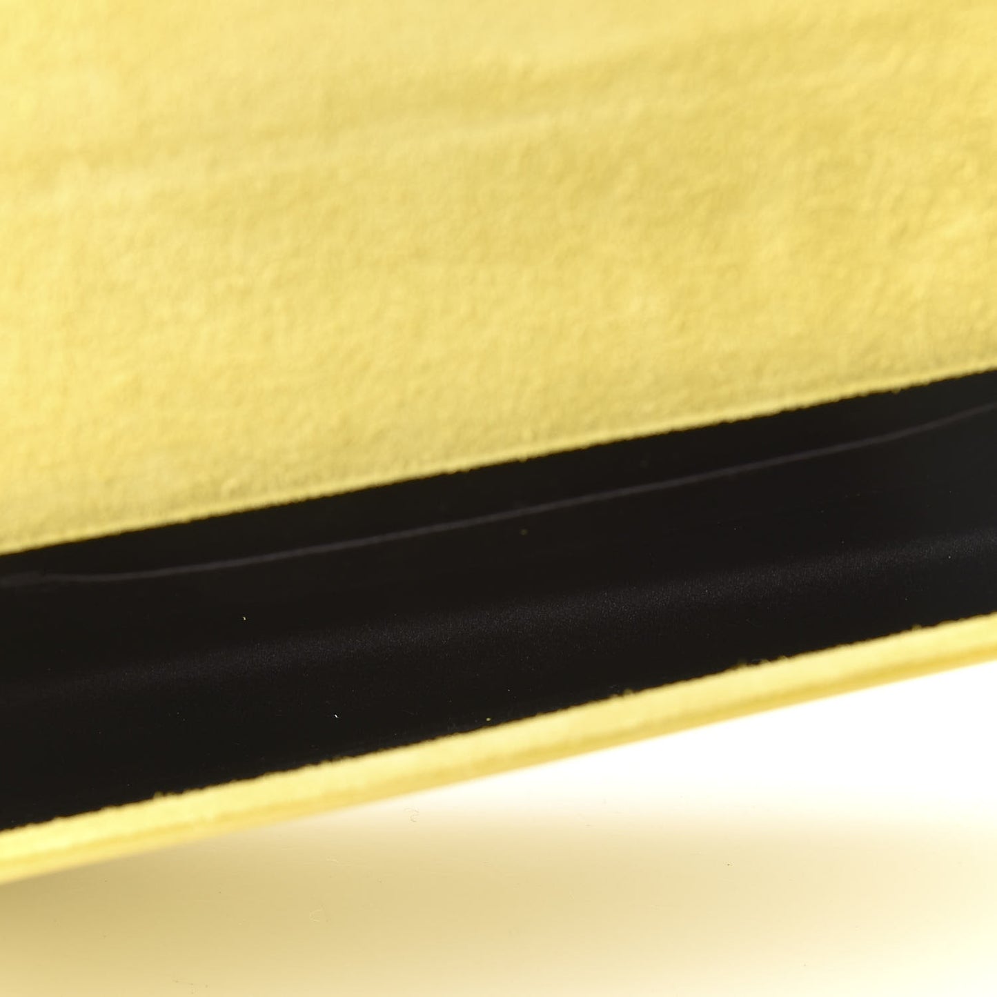 Patent Calfskin Monogram Large Belle De Jour Clutch Yellow
