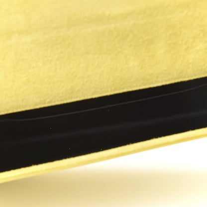 Saint Laurent Patent Calfskin Monogram Large Belle De Jour Clutch Yellow 5 of 6