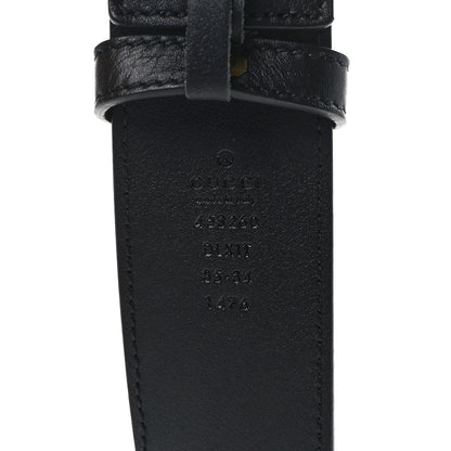 Gucci Moon Calfskin Pearl Double G 40mm Belt 85 34 Black Cream 3 of 4