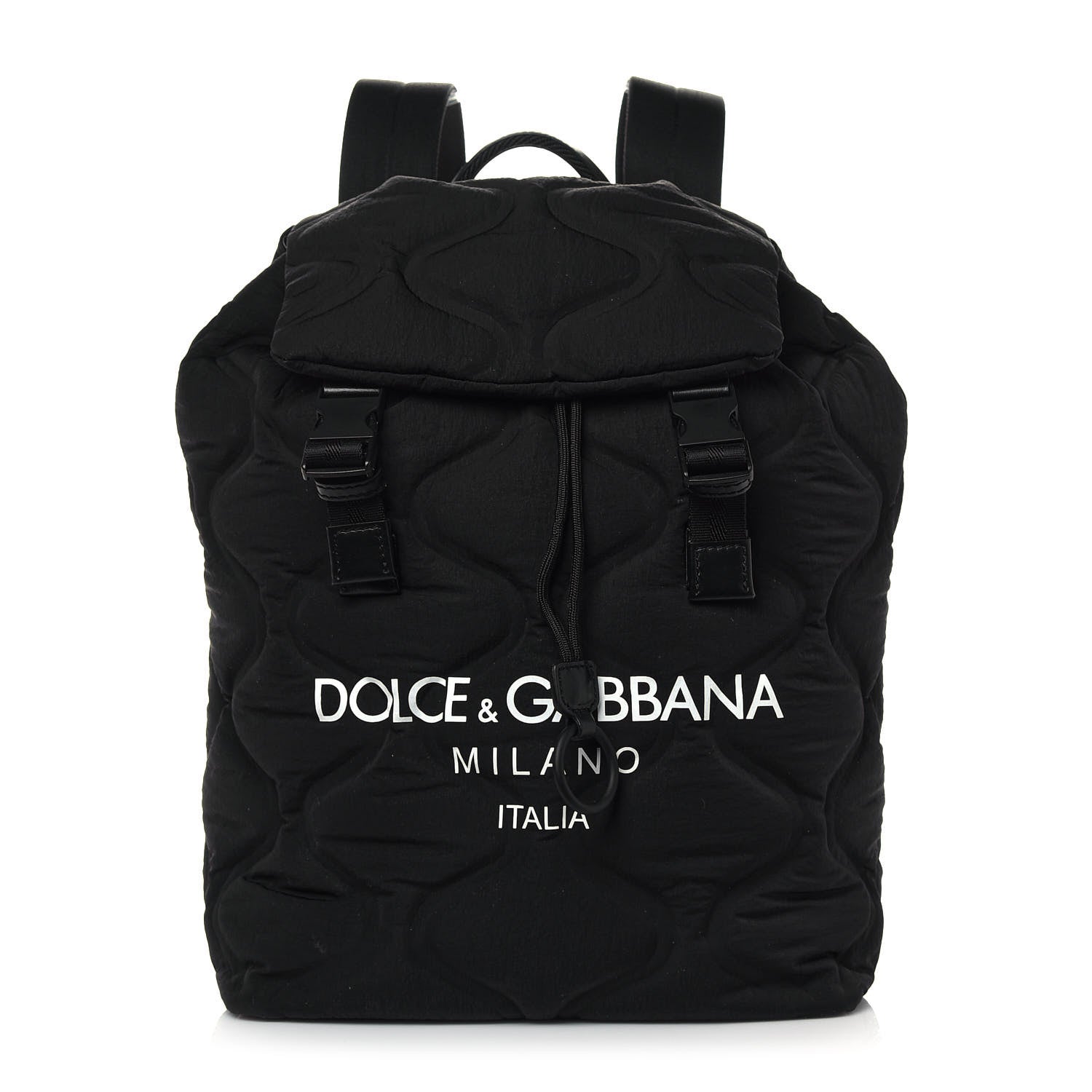 Dolce & Gabbana DOLCE &GABBANA Nylon Logo Backpack Black 1 of 10