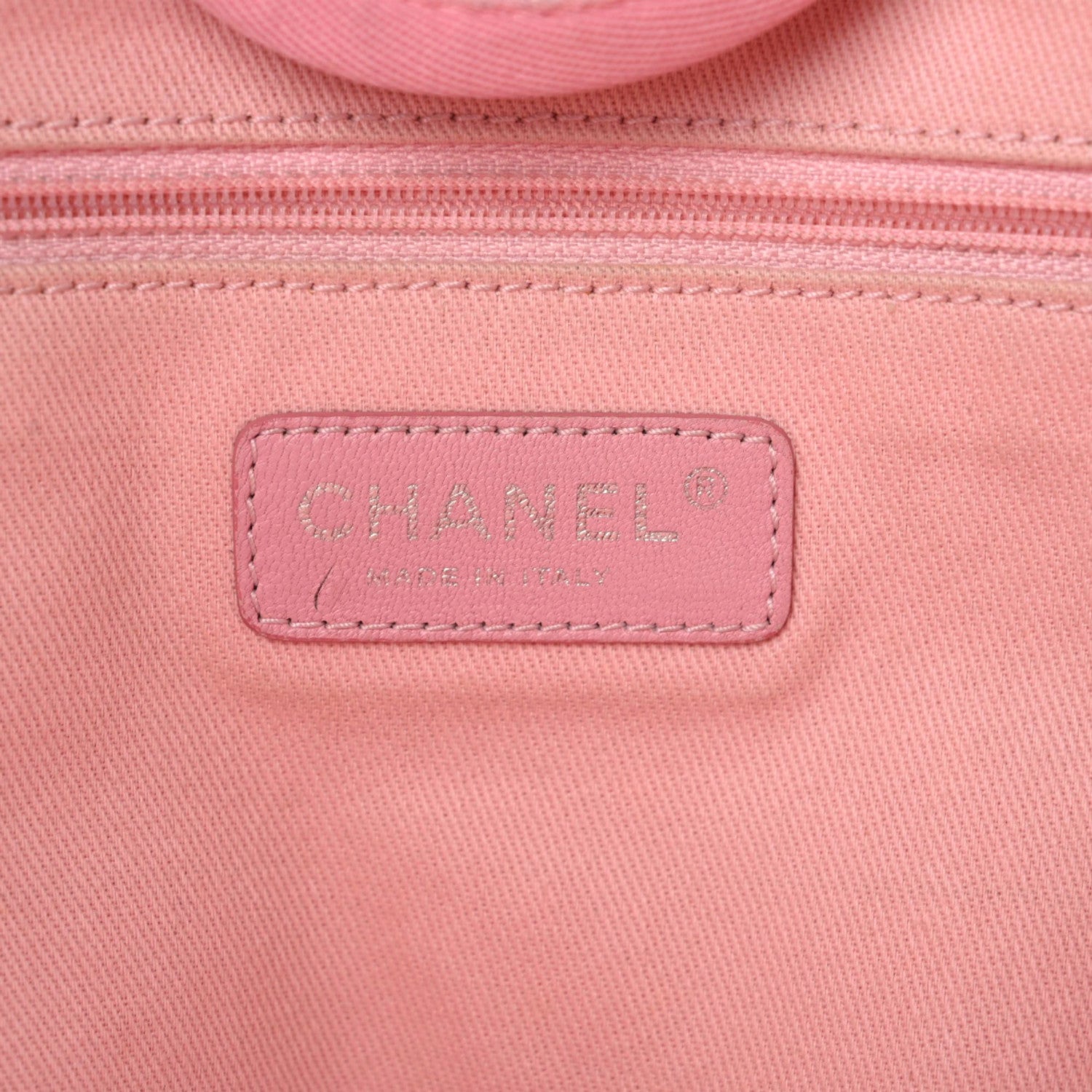 Chanel Woven Straw Raffia Medium Deauville Tote Pink 12 of 13