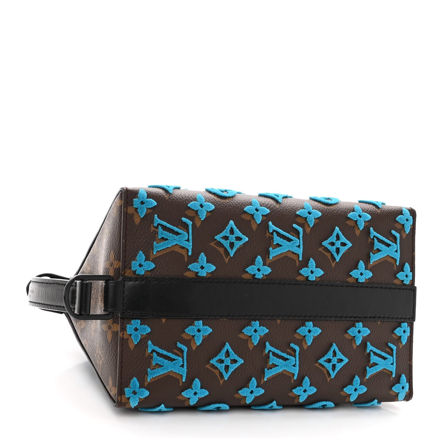 Monogram Tuffetage Triangle Messenger Turquoise