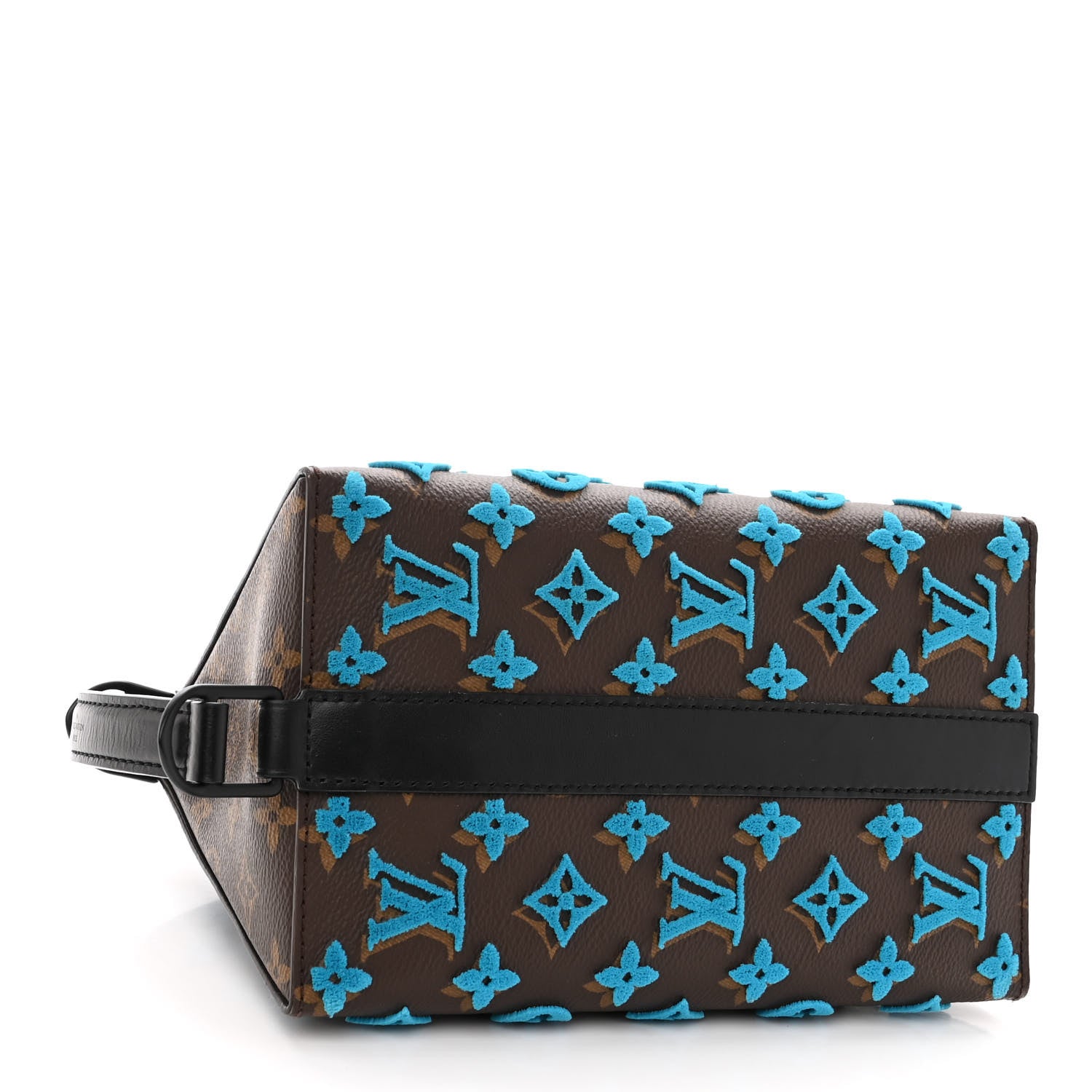 Louis Vuitton Monogram Tuffetage Triangle Messenger Turquoise 4 of 9