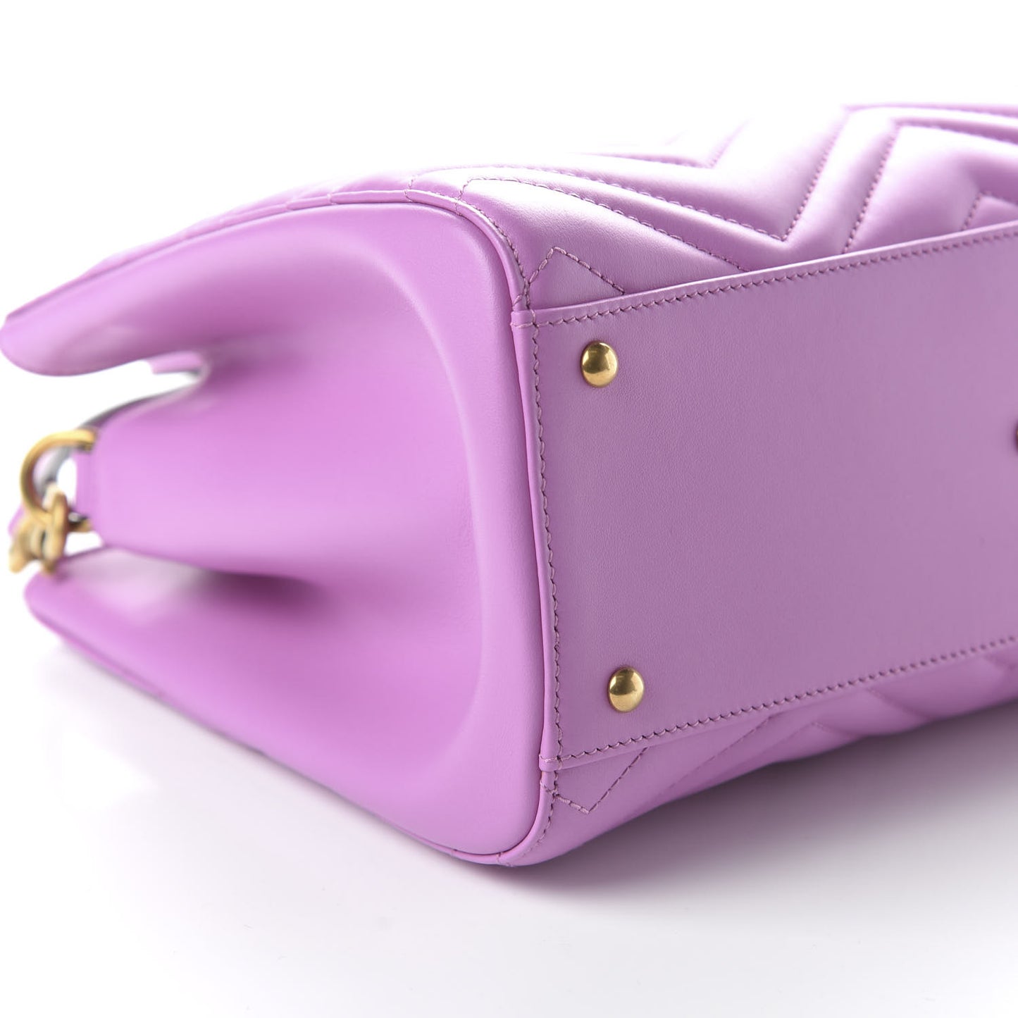 Calfskin Matelasse Small GG Marmont Tote Candy Mousse