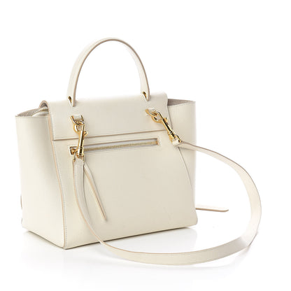 Celine Baby Grained Calfskin Micro Belt Bag White 3 of 19