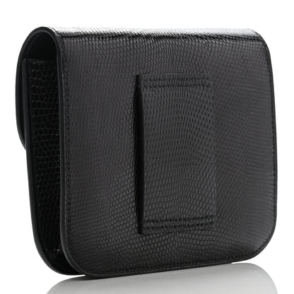 Hermes Lizard Constance Slim Wallet Black 3 of 7