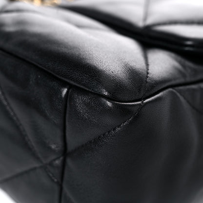 Chanel Lambskin Quilted Large Chanel 19 Flap Black 8 of 14