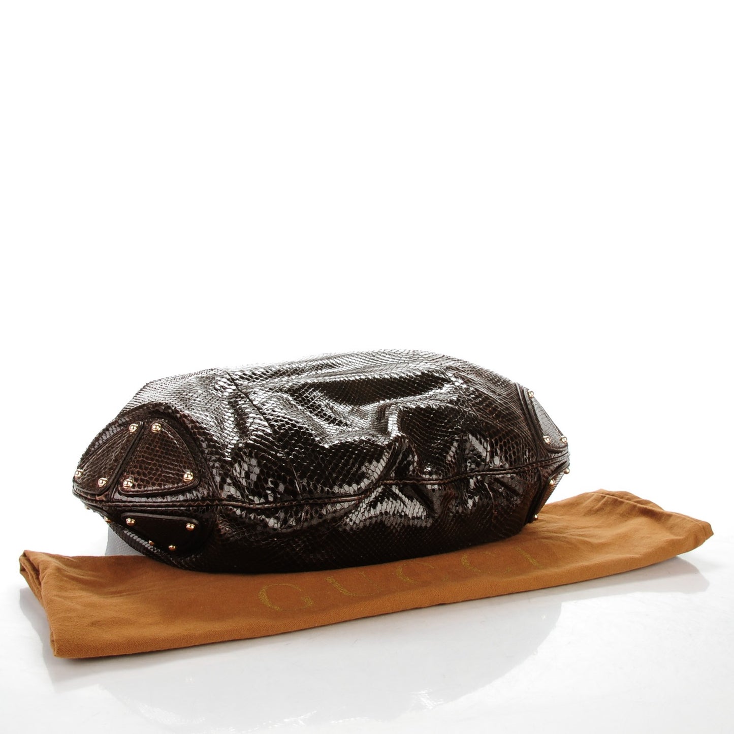 Python Large Indy Top Handle Hobo Brown