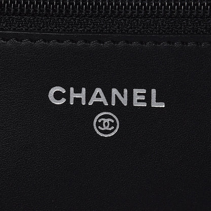 Chanel Calfskin Quilted Cambon Wallet On Chain WOC Black 6 of 9