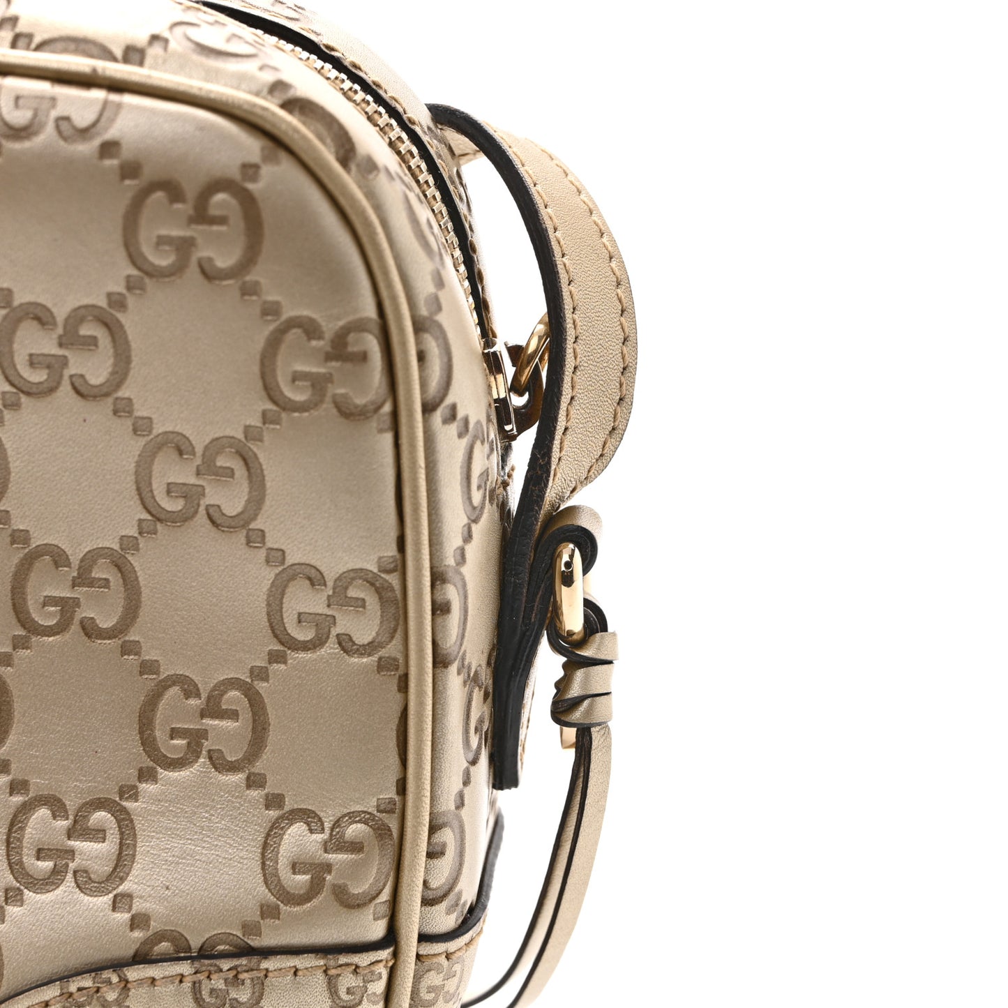 Guccissima Mini Bree Messenger Bag Gold