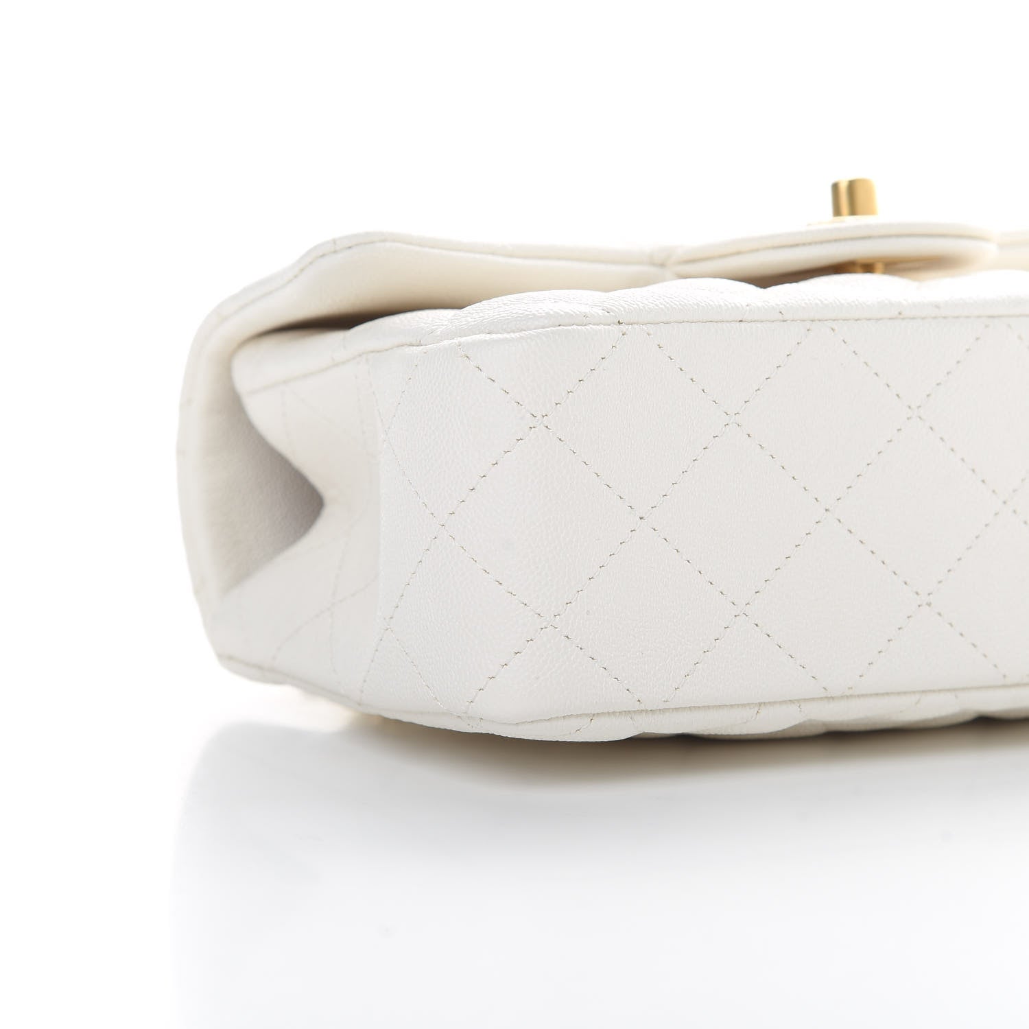 Chanel Caviar Quilted Mini Top Handle Rectangular Flap White 9 of 11
