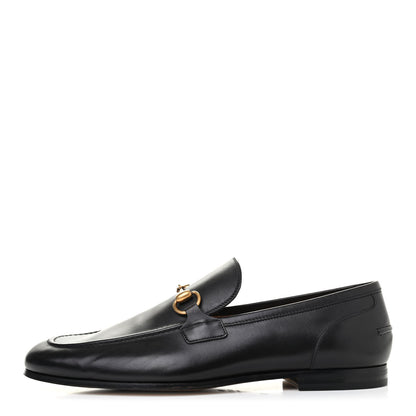 Gucci Calfskin Horsebit Mens Jordaan Loafers 8.5 Black 1 of 4