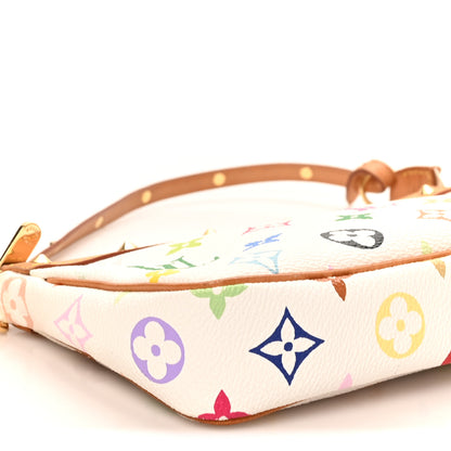 Louis Vuitton Monogram Multicolor Pochette Accessories White 8 of 9