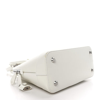 Balenciaga Signature Grained Calfskin Logo S Ville Top Handle Bag White Black 4 of 10