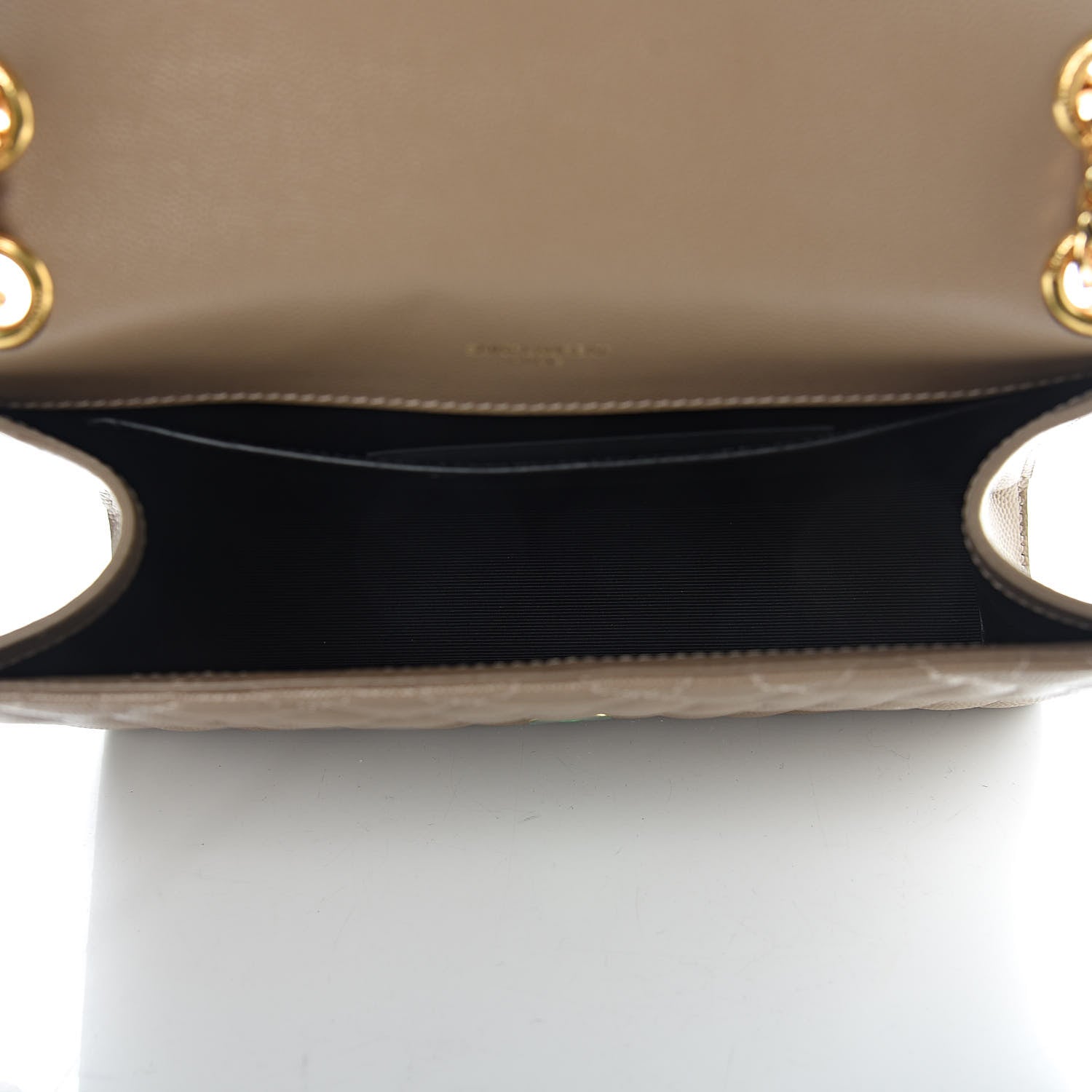 Saint Laurent Grain De Poudre Textured Mixed Matelasse Medium Triquilt Monogram Satchel Taupe 5 of 11