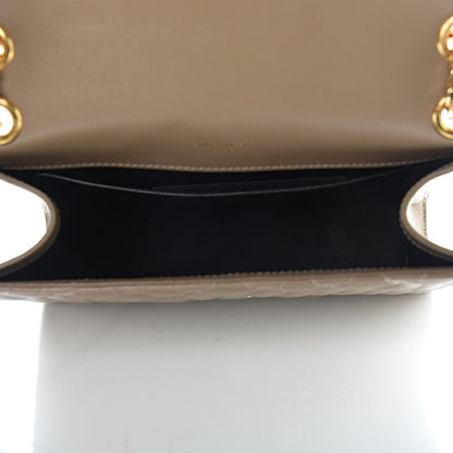 Saint Laurent Grain De Poudre Textured Mixed Matelasse Medium Triquilt Monogram Satchel Taupe 5 of 11