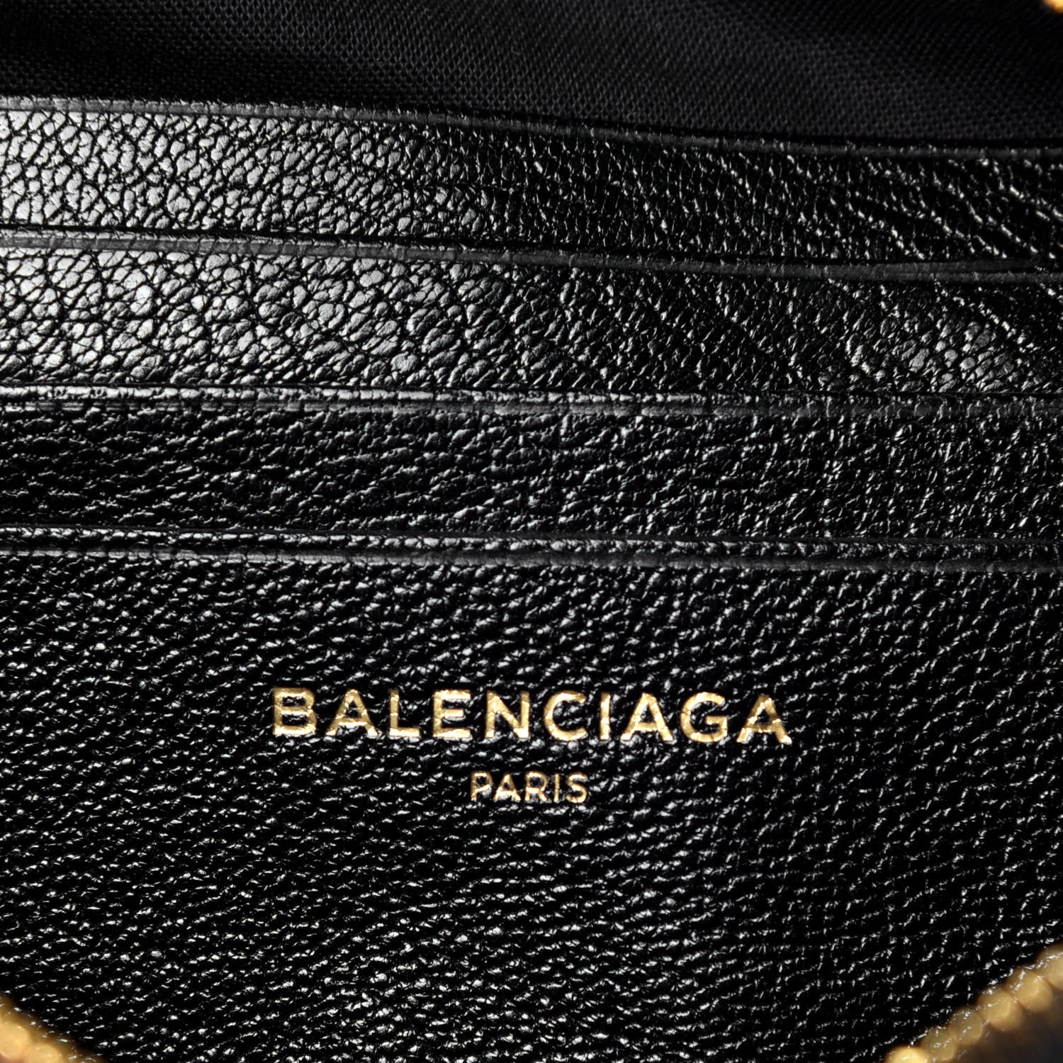Balenciaga Chevre Gold Metallic Edge Hardware XS Reporter Crossbody Black 6 of 9